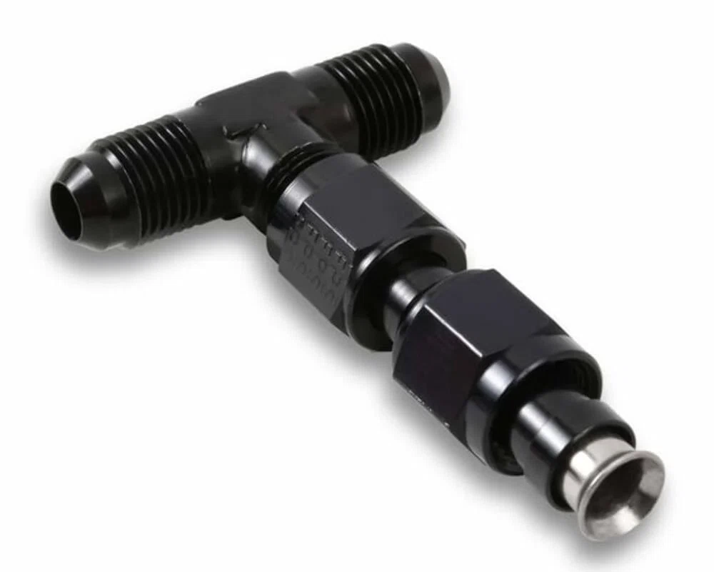 Dual Feed Fuel Line #6AN (Black) - 34-600BKQFT